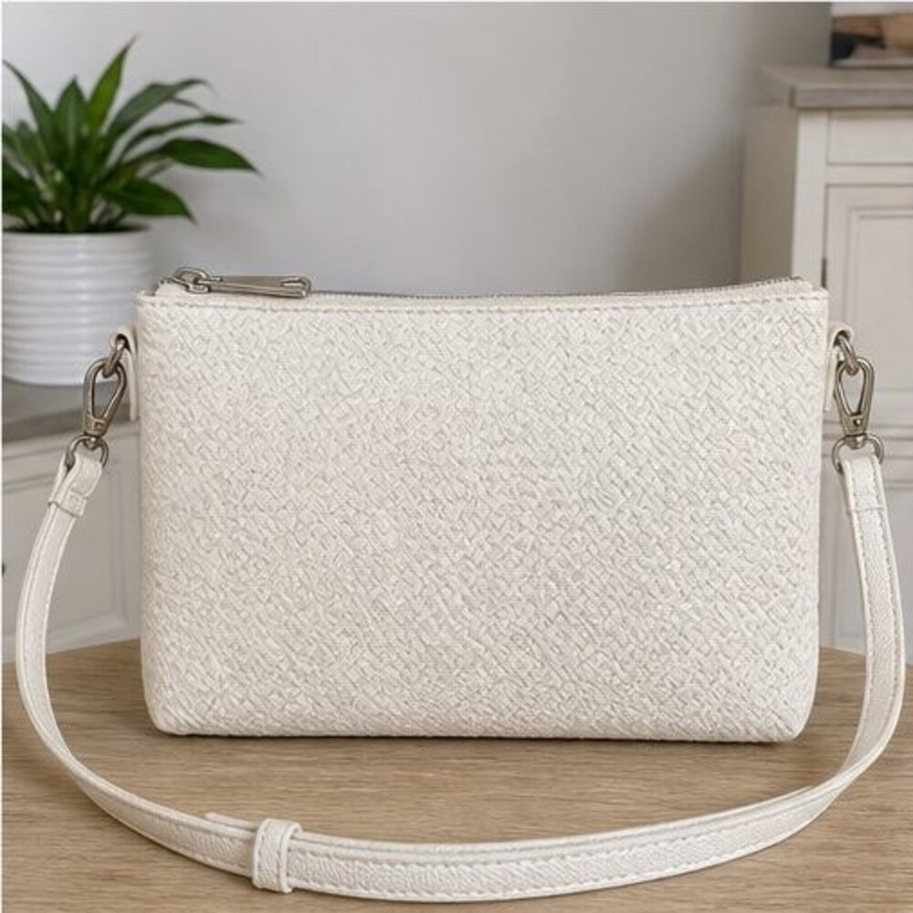 Sage Saffiano Crossbody Bag